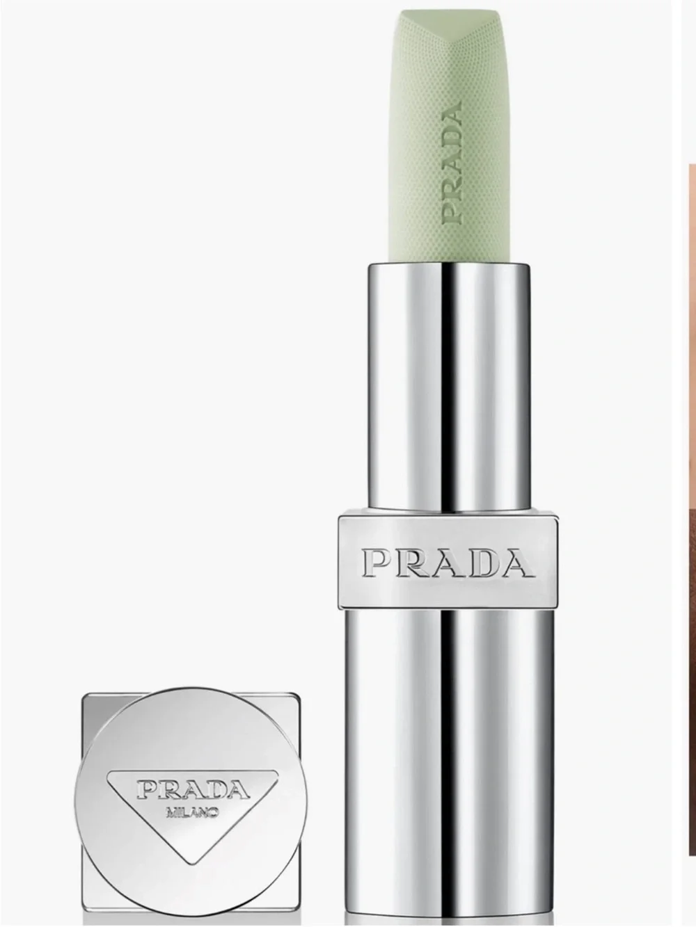 Prada Beauty Set 5 Pieces, Balm,”Empty” Bottles & Sage Green Pouch New in Dusty